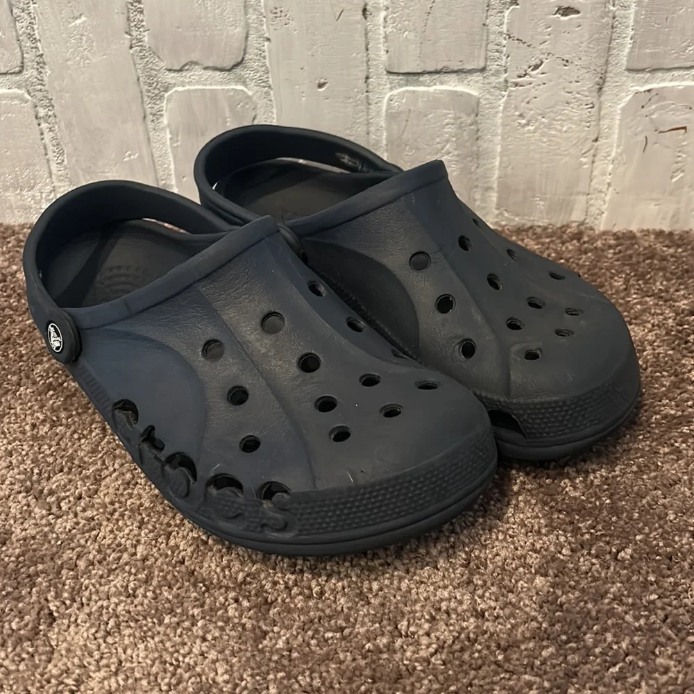 Crocs iconic navy blue comfort slip on shoes